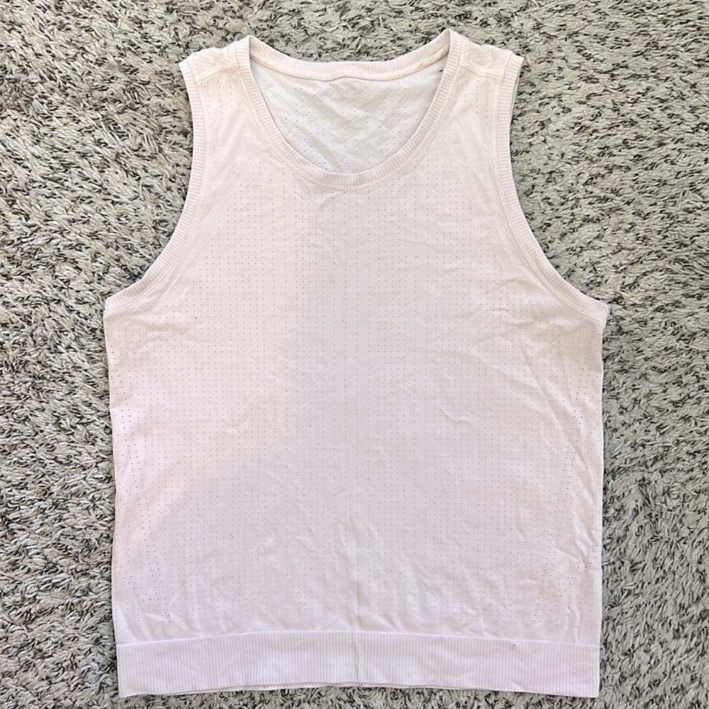Athleta In Motion Seamless Tank - Blush Pink